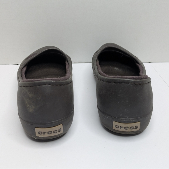 Crocs Brown Sandal Mary Jane Flats 10 Women - Picture 5 of 7